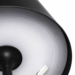 Tischlampe für Restaurants, SCHWARZ, mit Akku, wiederaufladbar, 3600 mAh