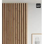 3D Lamellenwand, Holzlamellen für Wand oder Decke (30x40 mm) (rustikale Eiche)