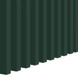 3D Lamellenwand, Holzlamellen für Wand oder Decke (16x30 mm) (Grün)