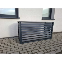 Pokrov za zunanjo enoto klimatske naprave, aluminij, antracit, 100x70x50 cm