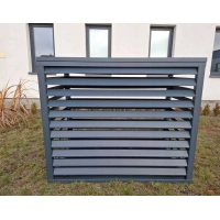 Pokrov za zunanjo enoto klimatske naprave, aluminij, antracit, 100x70x50 cm [CLONE]