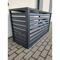 Pokrov za zunanjo enoto klimatske naprave, aluminij, antracit, 100x70x50 cm