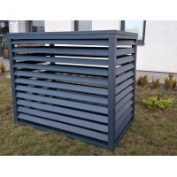 Pokrov za zunanjo enoto klimatske naprave, aluminij, antracit, 100x70x50 cm [CLONE]