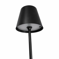 Tischlampe für Restaurants, SCHWARZ, mit Akku, wiederaufladbar, 3600 mAh