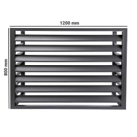 Pokrov za zunanjo enoto klimatske naprave, aluminij, antracit, 100x70x50 cm