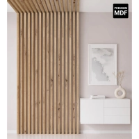 3D Lamellenwand, Holzlamellen für Wand oder Decke (16x30 mm) (rustikale Eiche)