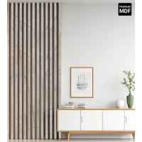 3D-Dekorlamellen, Holzleisten für Wand und Decke (28x37 mm) (CASPIO)