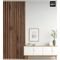 3D-Dekorlamellen, Holzleisten für Wand und Decke (28x37 mm) (FLAGSTAFF EICHE)