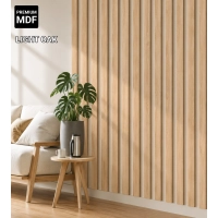 3D Lamellenwand, Holzlamellen für Wand oder Decke (16x30 mm) (Eiche)