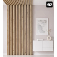 3D Lamellenwand, Holzlamellen für Wand oder Decke (16x30 mm) (Eiche)