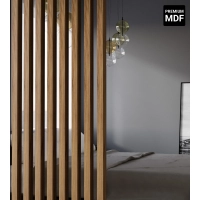 Holzlatten für Trennwände (28x60 mm) (NATUR-EICHE)