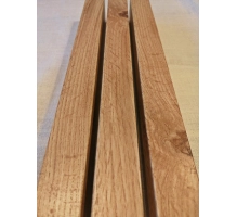 3D Lamellenwand, Holzlamellen für Wand oder Decke (16x30 mm) (Eiche Wotan)