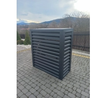 Pokrov za zunanjo enoto klimatske naprave, aluminij, antracit, 100x70x50 cm [CLONE]