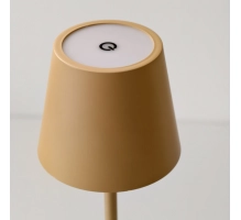Tischlampe für Restaurants, BEIGE, mit Akku, wiederaufladbar, 3600 mAh