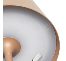 Tischlampe für Restaurants, BEIGE, mit Akku, wiederaufladbar, 3600 mAh
