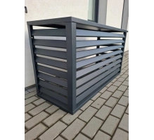 Pokrov za zunanjo enoto klimatske naprave, aluminij, antracit, 100x70x50 cm