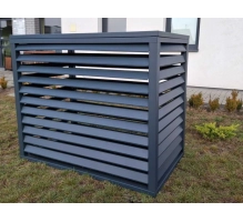 Pokrov za zunanjo enoto klimatske naprave, aluminij, antracit, 100x70x50 cm [CLONE]