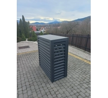 Pokrov za zunanjo enoto klimatske naprave, aluminij, antracit, 100x70x50 cm [CLONE]