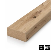 Holzlatten für Trennwände (28x60 mm) (RUSTIKALE EICHE)