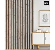 3D-Dekorlamellen, Holzleisten für Wand und Decke (28x37 mm) (CASPIO)