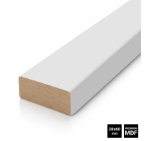 Lesene letvice za pregradne stene (28x60mm) (belo)