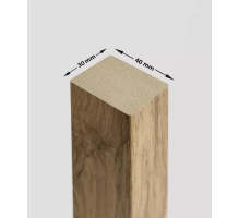 3D Lamellenwand, Holzlamellen für Wand oder Decke (30x40 mm) (Eiche Wotan)