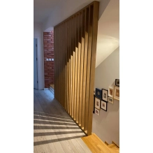 Lesene letvice za pregradne stene (28x60mm) (oreh)
