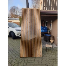 3D Lamellenwand, Holzlamellen für Wand oder Decke (16x30 mm) (Eiche Wotan)