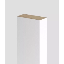 Lesene letvice za pregradne stene (28x60mm) (belo)