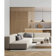 Holzlatten für Trennwände (28x60 mm) (NATUR-EICHE)