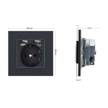 Wandsteckdose Spionen kamera, CMOS, Wi-Fi, 1080p (HD), kamera für spion, Weiß