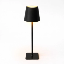 Tischlampe für Restaurants, SCHWARZ, mit Akku, wiederaufladbar, 3600 mAh