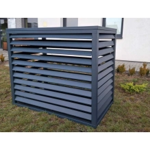 Pokrov za zunanjo enoto klimatske naprave, aluminij, antracit, 100x70x50 cm [CLONE]