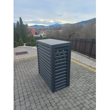 Pokrov za zunanjo enoto klimatske naprave, aluminij, antracit, 100x70x50 cm [CLONE]