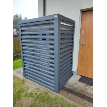 Pokrov za zunanjo enoto klimatske naprave, aluminij, antracit, 100x70x50 cm [CLONE]