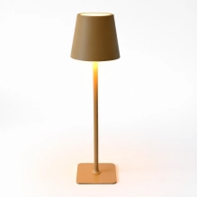 Tischlampe für Restaurants, BEIGE, mit Akku, wiederaufladbar, 3600 mAh