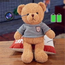 Versteckte Wi-Fi-Kamera, versteckt im Teddybär-Spielzeug, 128 GB SD