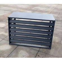 Pokrov za zunanjo enoto klimatske naprave, aluminij, antracit, 100x70x50 cm