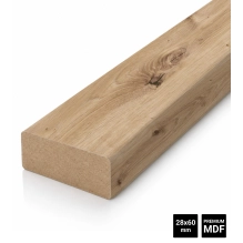 Holzlatten für Trennwände (28x60 mm) (RUSTIKALE EICHE)