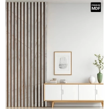 3D-Dekorlamellen, Holzleisten für Wand und Decke (28x37 mm) (CASPIO)