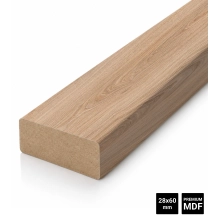 Holzlatten für Trennwände (28x60 mm) (NATUR-EICHE)