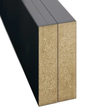 Lesene letvice za pregradne stene (28x60mm) (črna)