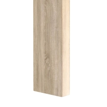 Decorative 3D wall wood slat, MDF, for wall or partition walls (28x60mm) (oak sonoma)
