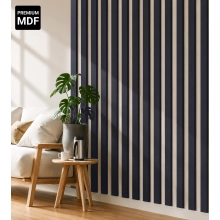 3D Lamellenwand, Holzlamellen für Wand oder Decke (16x30 mm) (Anthrazit)
