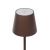 Tischlampe für Restaurants, BRAUN, mit Akku, wiederaufladbar, 3600 mAh