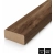 Lesene letvice za pregradne stene (28x60mm) (oreh)