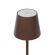 Tischlampe für Restaurants, BRAUN, mit Akku, wiederaufladbar, 3600 mAh