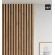 3D Lamellenwand, Holzlamellen für Wand oder Decke (30x40 mm) (rustikale Eiche)