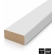 Lesene letvice za pregradne stene (28x60mm) (belo)