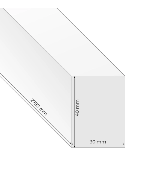 3D dekorative Lamellen, Holzleisten für Wände, Decke oder Trennwand (28x37 mm) (heller Nussbaum)